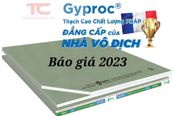 tấm thạch cao gyproc chính hãng giá tốt 2023