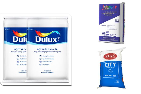 So sánh giữa Bột Bả Thạch Cao Dulux với joton