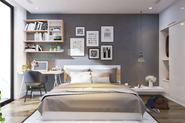mẫu trần phòng ngủ nhà cấp 4 phong cách Minimalism