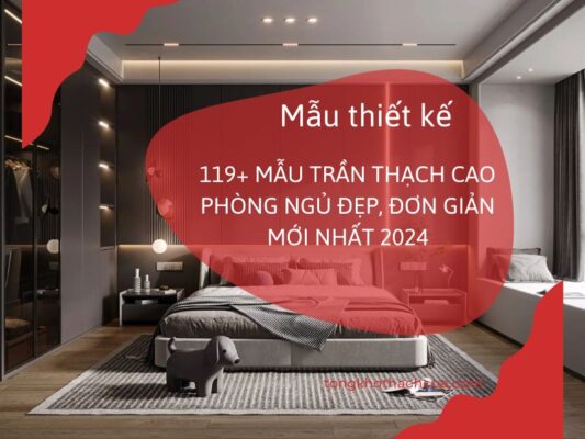 mẫu trần thạch cao phòng ngủ đẹp đơn giản