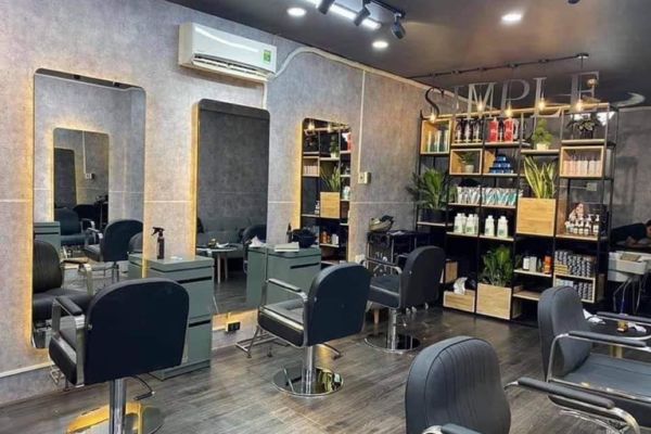 mẫu trần nhà thạch cao salon tóc mới nhất