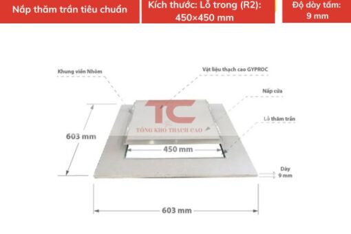 gia cua tham tran thach cao 450x450mm